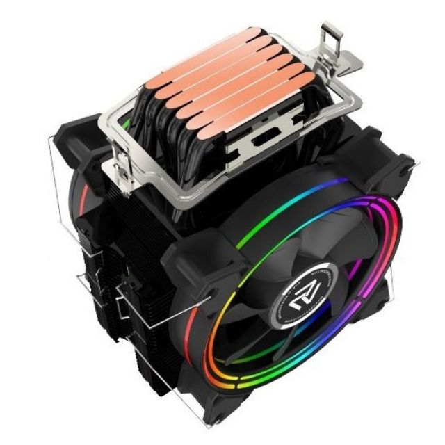 Tản nhiệt khí CPU cao cấp hãng ALSEYE 6 ống đồng 2 fan led RGB tương thích AMD INTEL