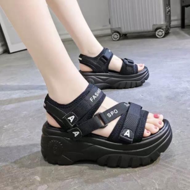 Sandal nữ FREESHIP Sandal nữ độn đế bánh mỳ chữ A mới