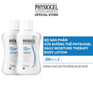Bộ sản phẩm sữa dưỡng thể Physiogel Daily Moisture Therapy Body Lotion làm mềm da dành cho da thường và da khô