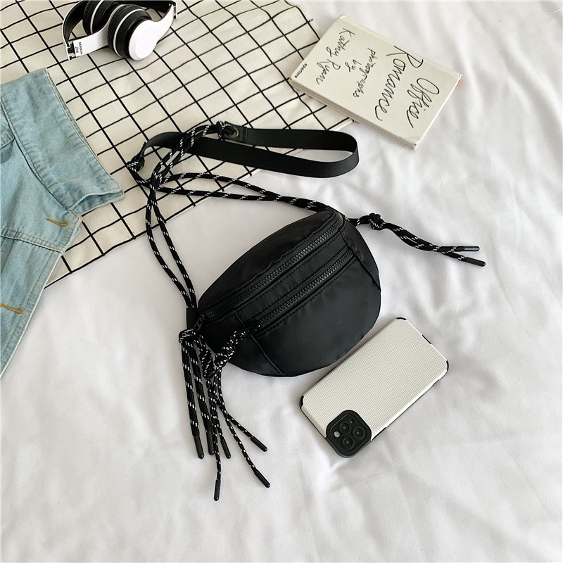 Túi Đeo Chéo Ngực Cỡ Lớn Bằng Nylon Thời Trang Hàn Quốc Cho Nữ