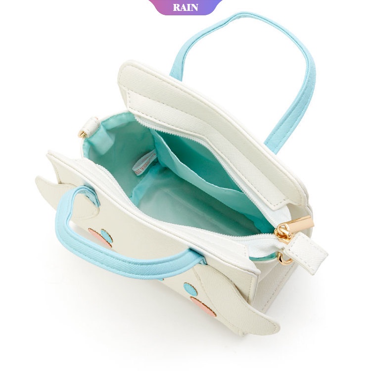 Túi Xách Da PU Hình Sanrio Cinnamoroll My Melody Pom Pom Purin Có Mặt Dây Chuyền Cho Nữ [RAIN]