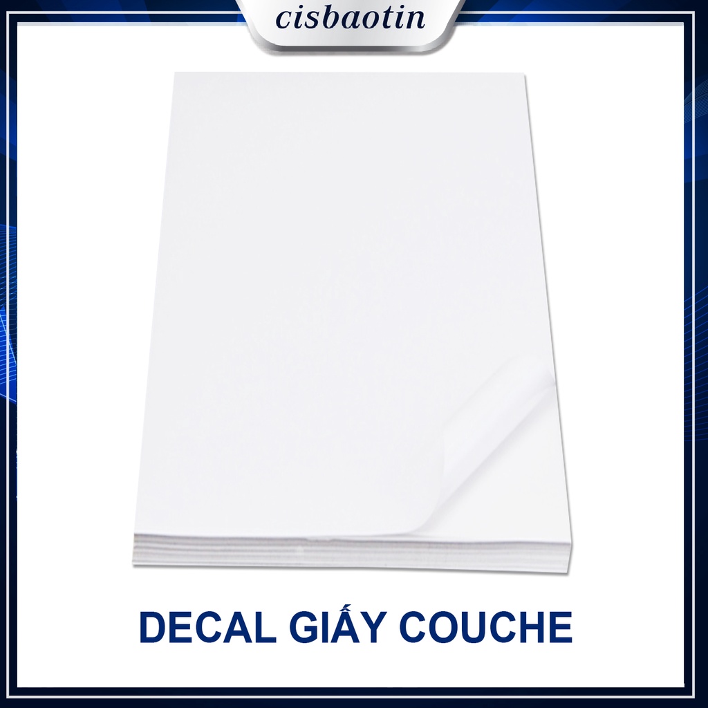 DECAL GIẤY COUCHE  KHỔ A4 -A3