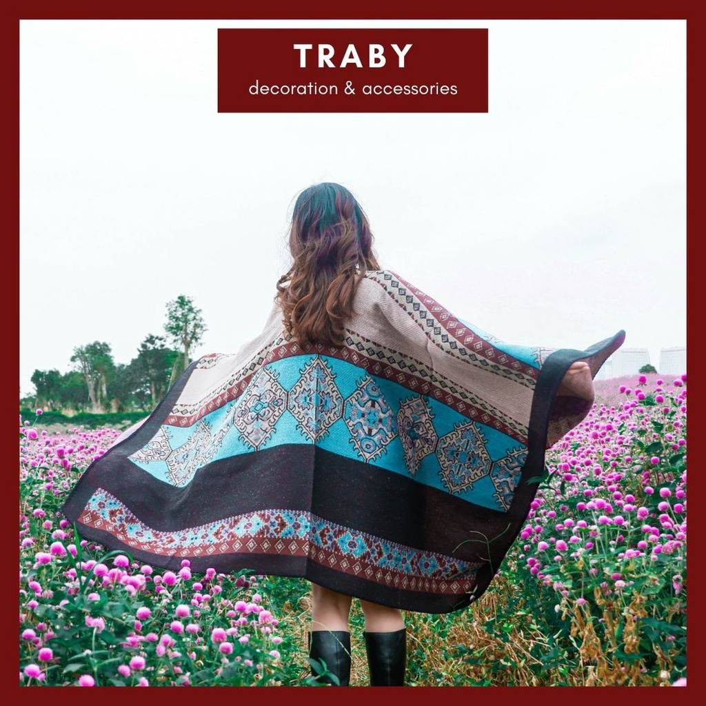 Áo choàng thoi thổ cẩm | BigBuy360 - bigbuy360.vn