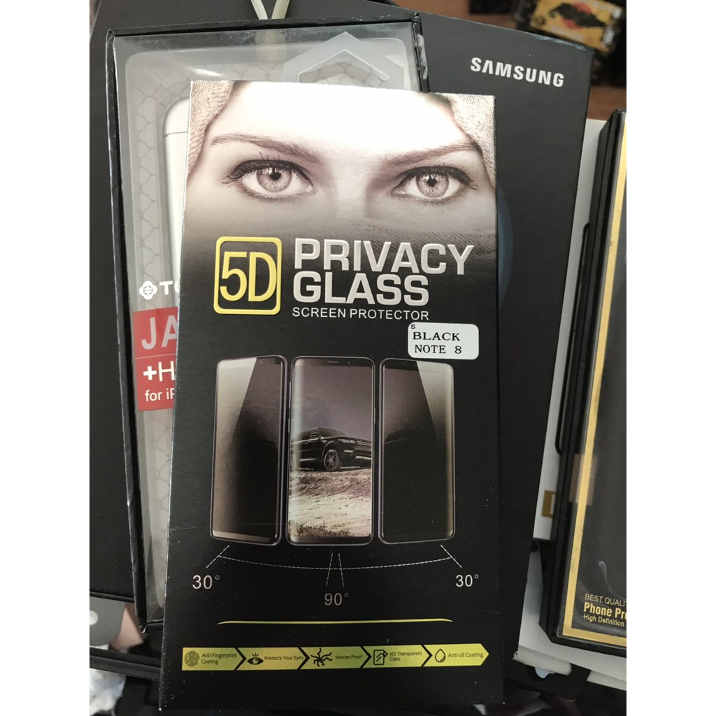 Kính cường lực chống nhìn trộm samsung galaxy Note 8