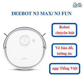 Robot hút bụi lau nhà ecovacs deebot n3 max/ fun - vẽ bản đồ, tường ảo