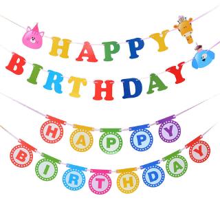 Dây Cờ Treo Trang Trí Tiệc Sinh Nhật Cho Bé In Chữ happy birthday
