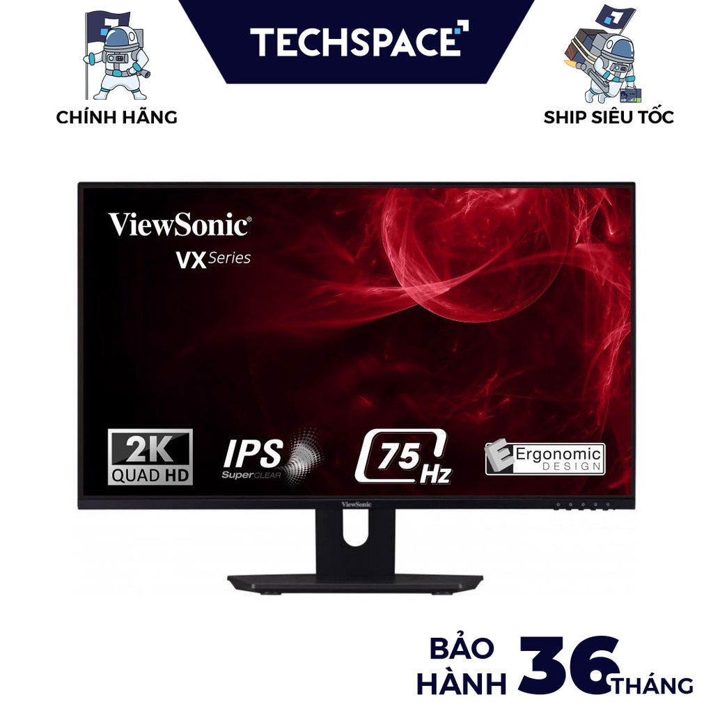 Màn hình ViewSonic VX2480-2KSHD 24 inch QHD IPS (Hàng chính hãng) Bảo hành 36 tháng