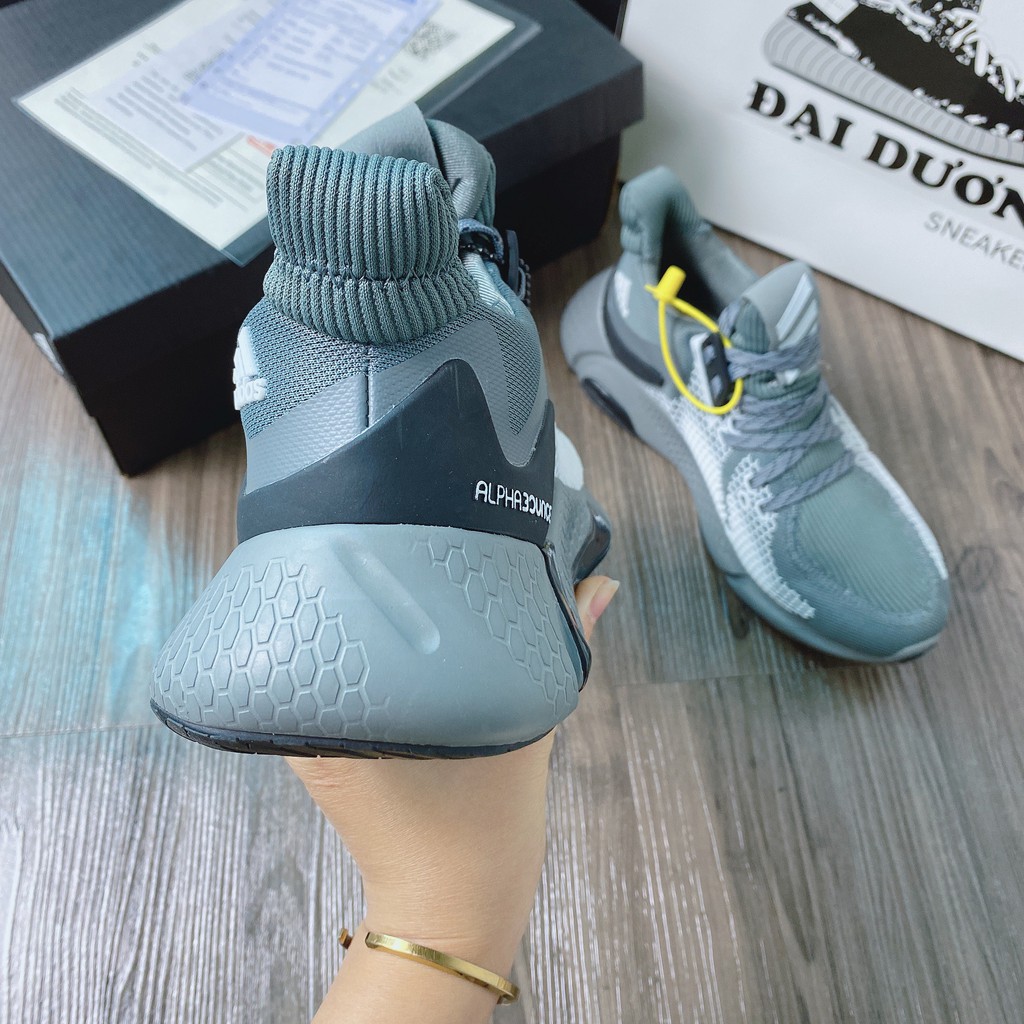 Alpha x&aacute;m đen 2020 [TẶNG M&Oacute;C KH&Oacute;A - FULL BOX] gi&agrave;y AlphaBOUNCe x&aacute;m đen 2020 gi&agrave;y thể thao AlphaBOUNCe x&aacute;m đen 2020