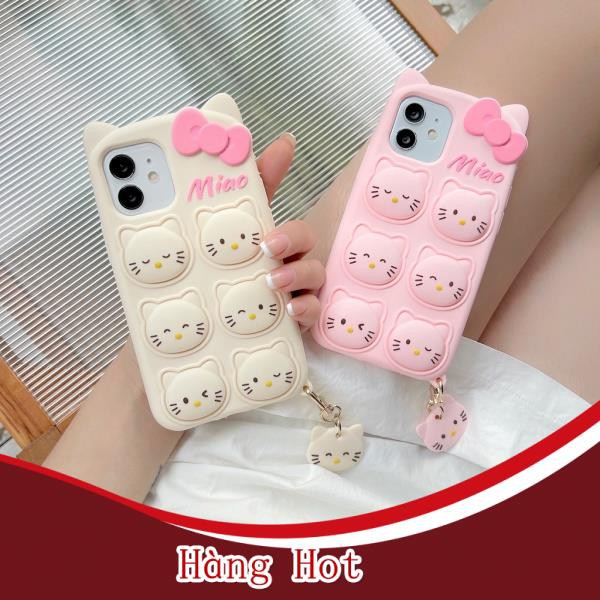 dây chuyền Ốp lưng push pop it ốp lưng điện thoại iPhone 11 12 pro promax x xr xs xsmax se 6/7/8 plus phim hoạt hình mèo