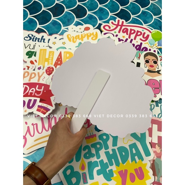HASHTAG Cầm tay Sinh nhật - Biển bảng cầm tay chụp ảnh Sinh nhật đẹp - HÀNG LOẠI 1 - Viet Decor