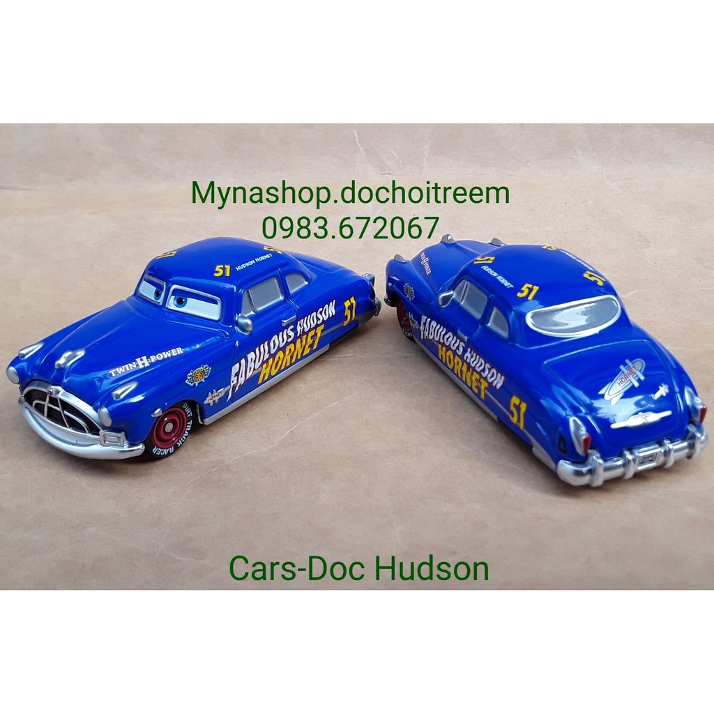 Xe mô hình tĩnh tomica không hộp cars disney - Doc Hudson - Fabulous Hudson Hornet (C-08)