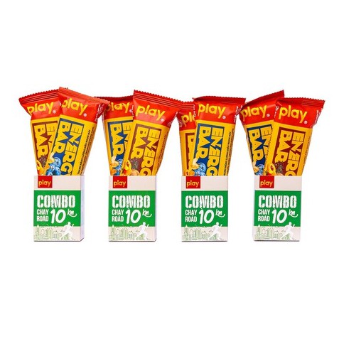 Combo dinh dưỡng thể thao - 2 thanh năng lượng PLAY - Combo chạy bộ Road 10km