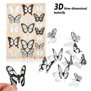 Miếng Dán Tường Trang Trí Hình Bướm 3d Jp7