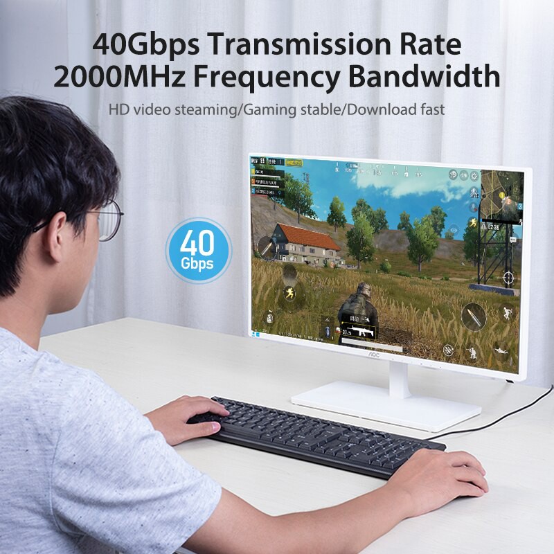 [Mã ELMS5 giảm 7% đơn 300k] Cáp mạng Cat8 SSTP đúc sẵn cao cấp Vention tốc độ 40Gbps, băng thông 2000MHz dài 10m/15m/20m