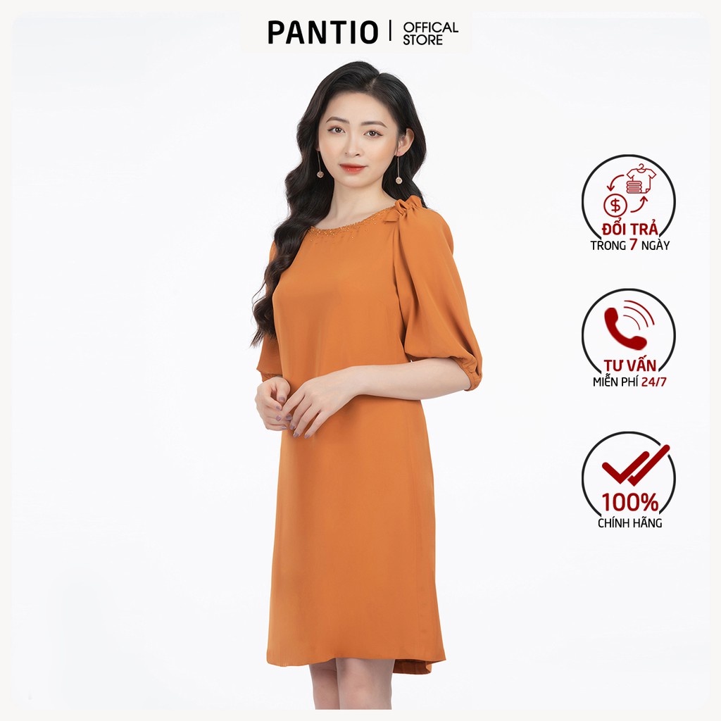 Đầm công sở chất liệu Thô dáng suông tay lỡ FDC92811 - PANTIO