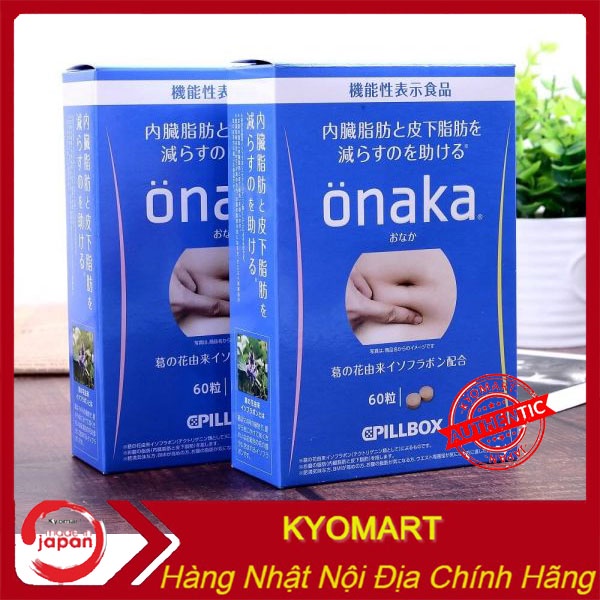 Viên Giảm mỡ bụng Onaka 60v Date 2025 Chính Hãng Nhật Bản