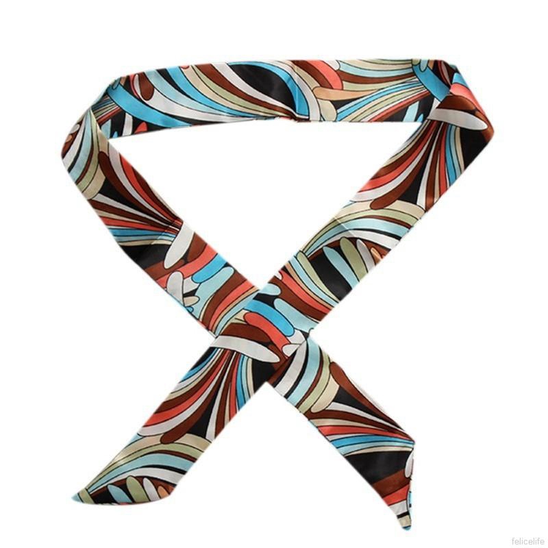 Khăn trang trí thắt nơ túi xách màu sắc sặc sỡ