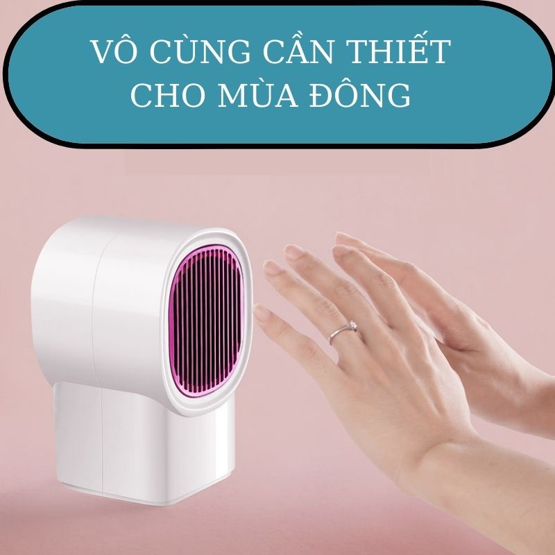 Máy sưởi ấm mùa đông mini cầm tay để bàn nhỏ gọn dành cho hộ gia đình tiện lợi