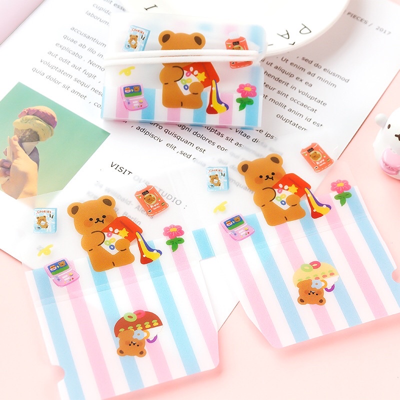 combo 4 tấm kẹp khẩu trang ngẫu nhiên mẫu