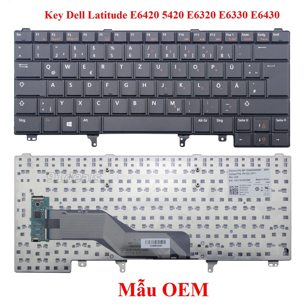 Bàn phím laptop Dell E6420 5420 E6320 E6330 E6430 latitude BH 9T