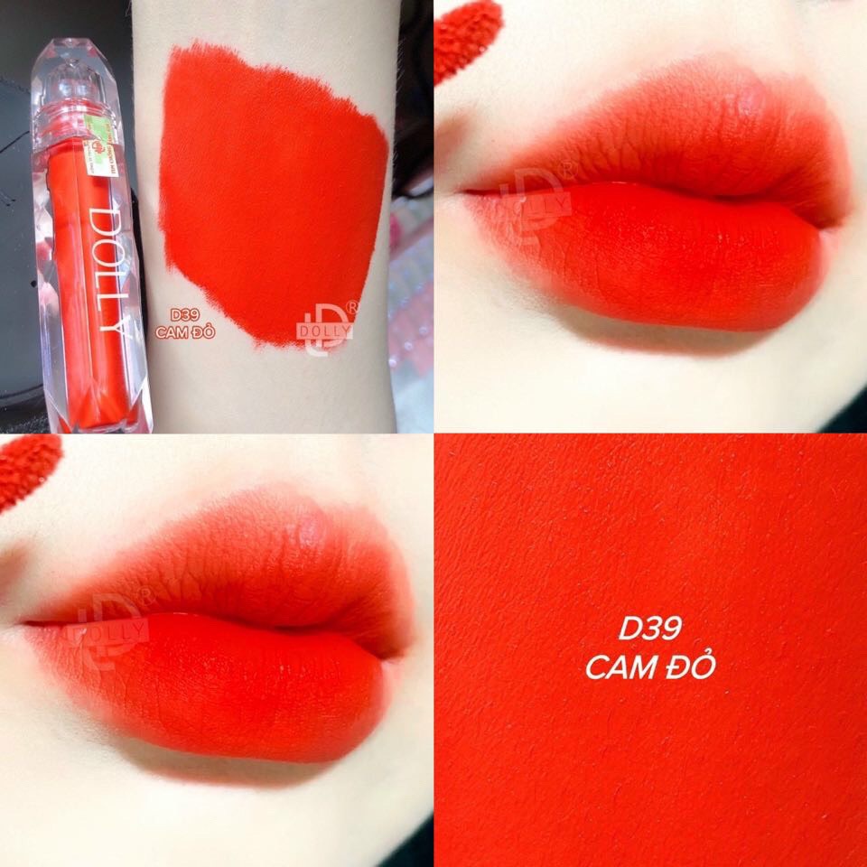 Son Kem Lì  DOLLY DIAMOND VELVET Không Chì Cao Cấp NEW 2022