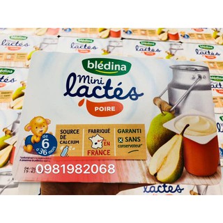 Sữa chua Bledina pho mai hoa quả vị lê lốc 6 hộp 60gr date 14/01/2019