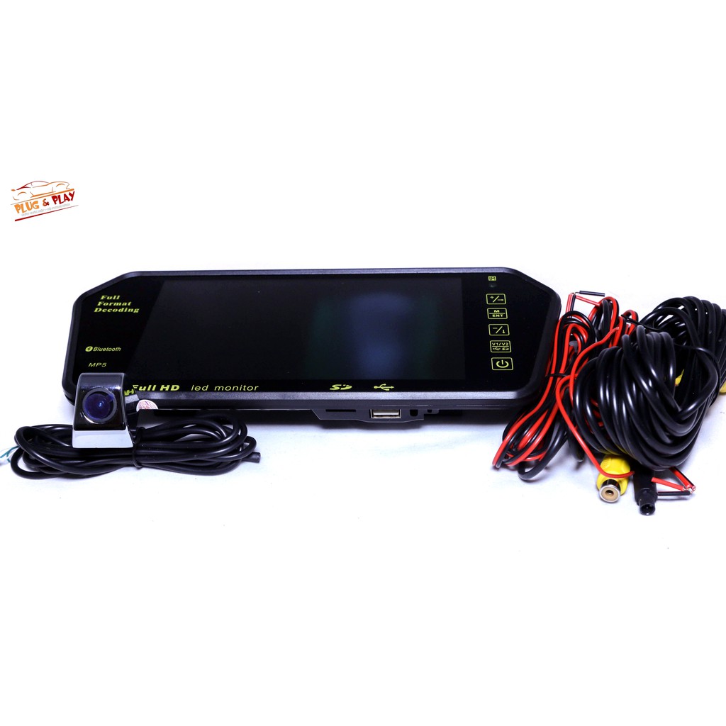 Combo camera lùi 558 + màn hình gương 7 inch