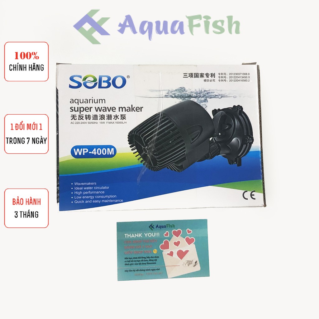 Quạt Thổi Luồng Cho Bể Cá Sobo WP-400m (tiết kiệm điện)