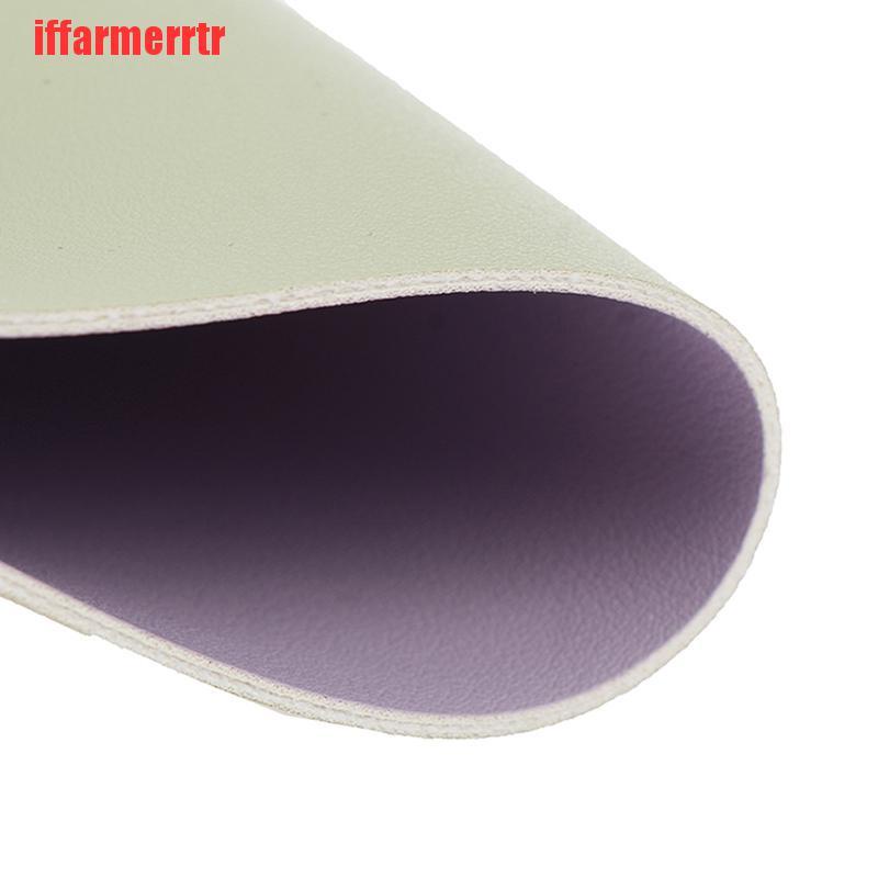 {iffarmerrtr}New Arrival Universal Anti-slip Mouse Pad Double Side Leather Gaming Mice Mat KGD