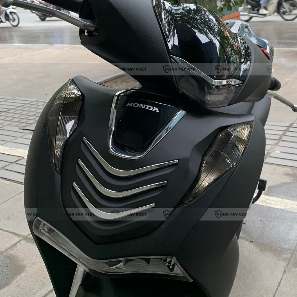 Decal HONDA SH đen nhám dán ốp mặt nạ HONDA SH