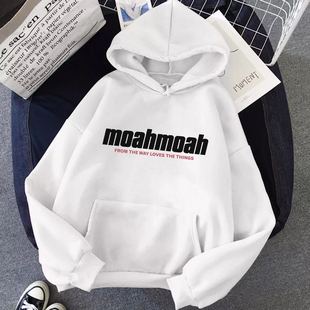 ÁO KHOÁC HOODIE NỈ UNISEX IN MOAH MOAH CỰC ĐẸP THỜI TRANG BB HOODIE
