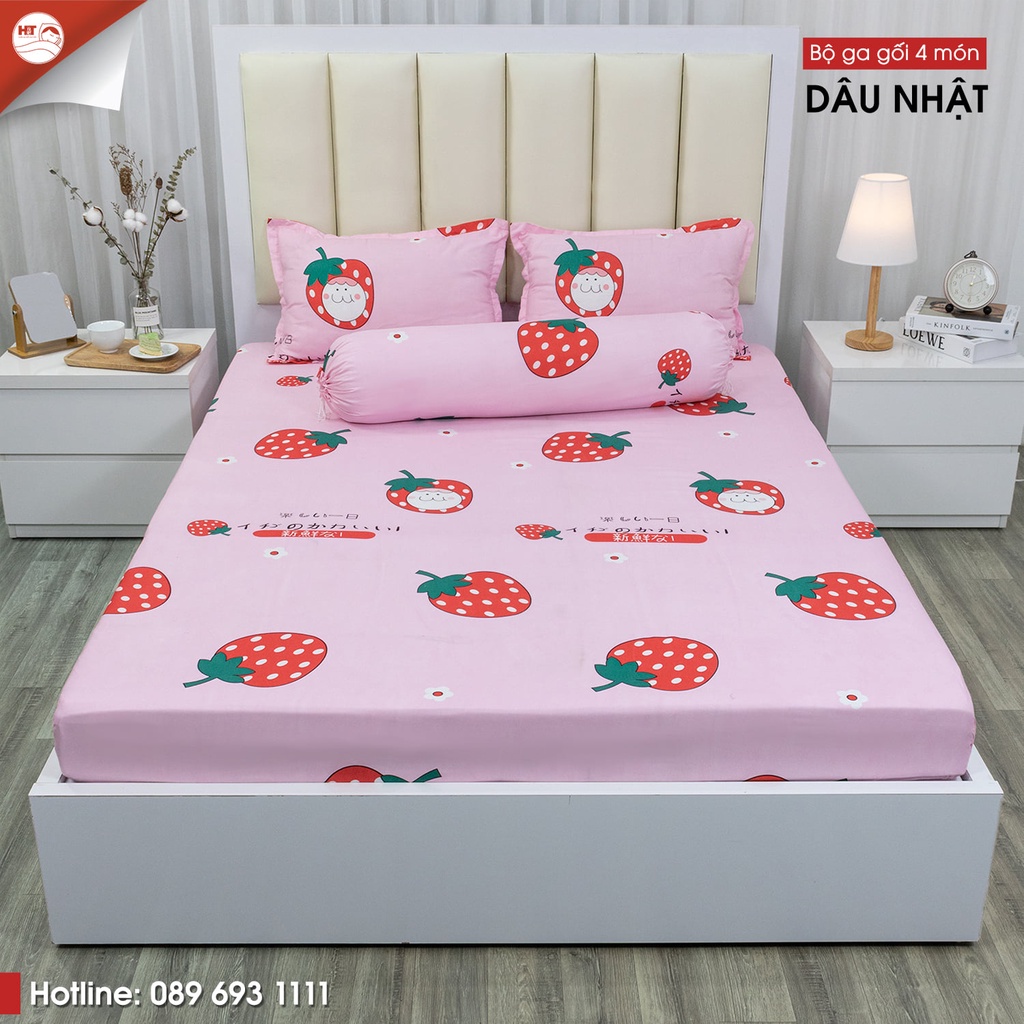 Combo 4 món ga gối 🌟 CỰC DỄ THƯƠNG 🌟 Bộ 4 món ga gối trải giường cho bé yêu Nhiều họa tiết ngộ nghĩnh Mã 30-99