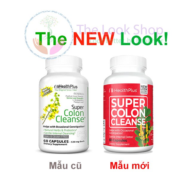 Viên uống thảo mộc detox Super Colon Cleanse- Health Plus Inc