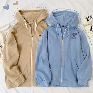 zip hoodie heart