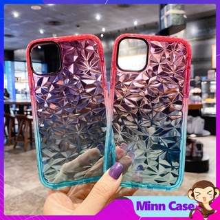 Ốp điện thoại iphone chống sốc dành cho 13/12/11 pro max màu gradient mềm dẻo Minncase