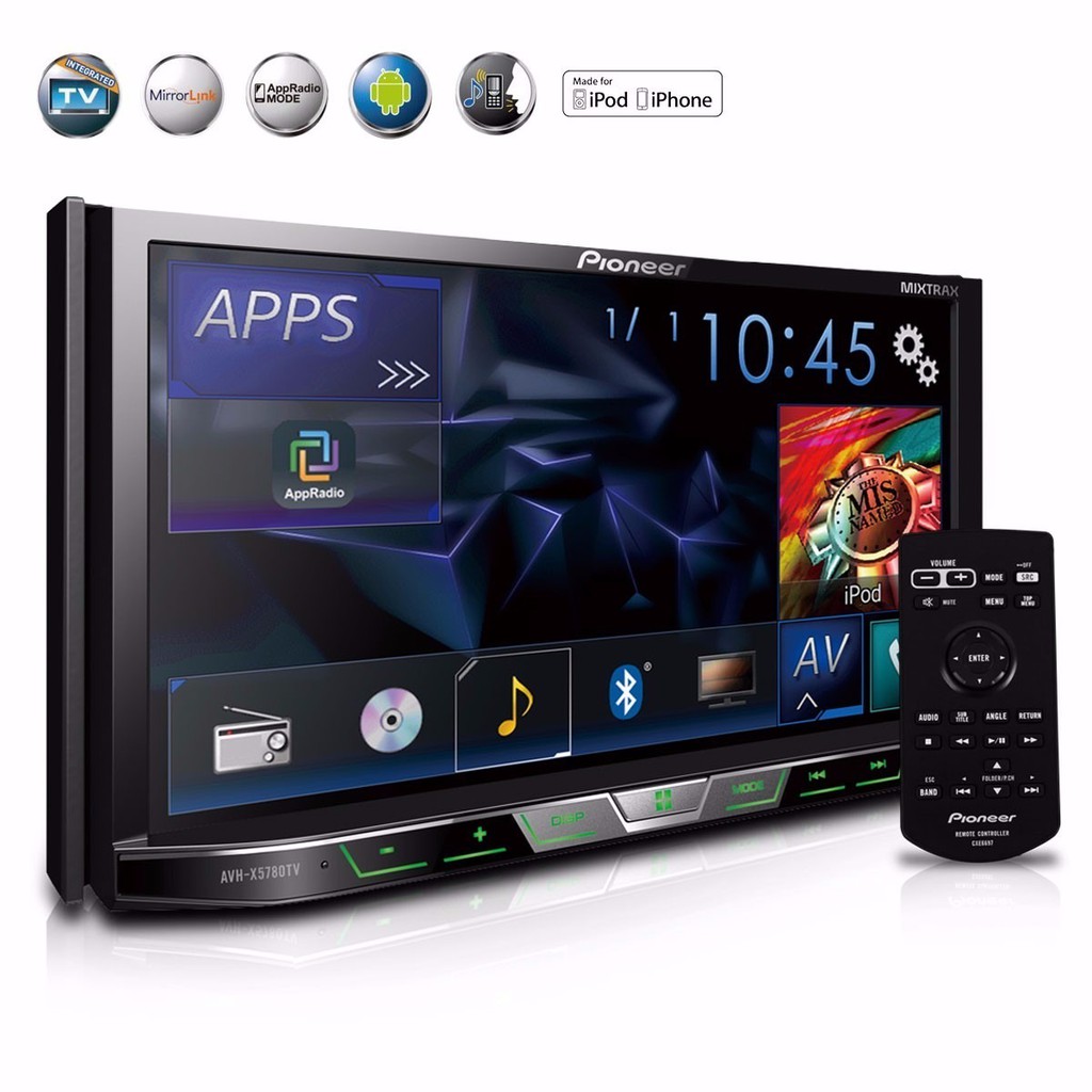 Pioneer AVH-X959BT Màn hình DVD cảm ứng 7' đa chức năng cao cấp