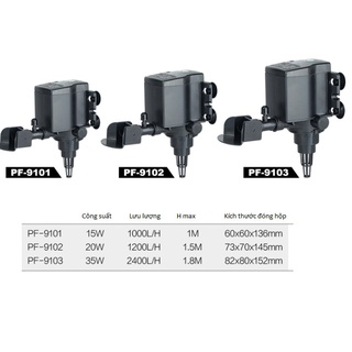 Máy bơm hồ cá, bể cá cảnh jeneca pf 9102