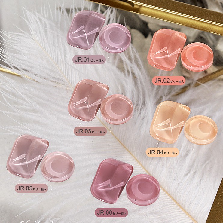 Sơn gel AS sơn nail sơn móng tay gel tone màu hồng kem nude kem phụ kiện nail NAIL SUZY mã JR 15ml