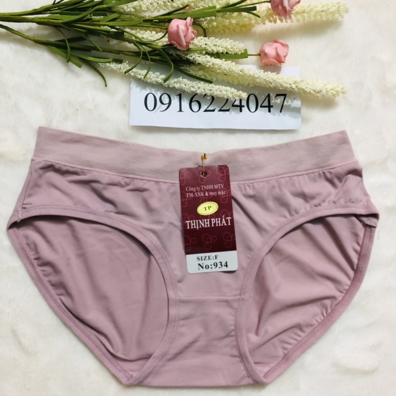 Set 5 Quần lót nữ Thịnh Phát thun lạnh, quần chíp nữ lưng dệt cực êm