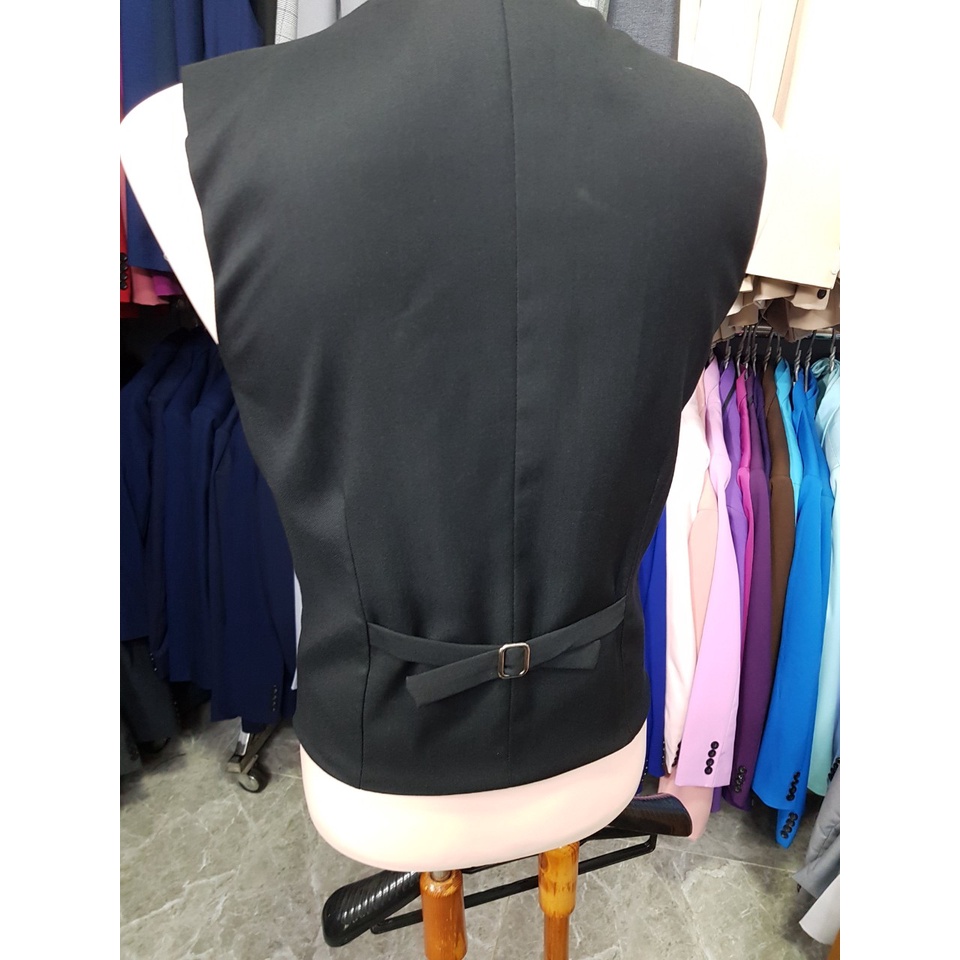 Áo gile đen nam ôm body trẻ trung năng động chất liệu vải mềm mỏng