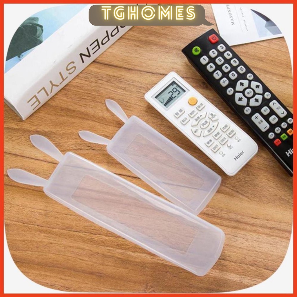 Vỏ bọc điều khiển tivi điều hòa chất liệu silicon chống bụi mẫu tai thỏ siêu dễ thương-GD223