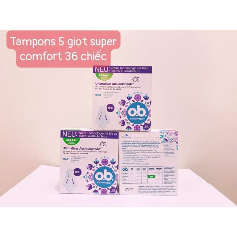 Băng Vệ Sinh Tampon Ob- Hàng nội địa Đức