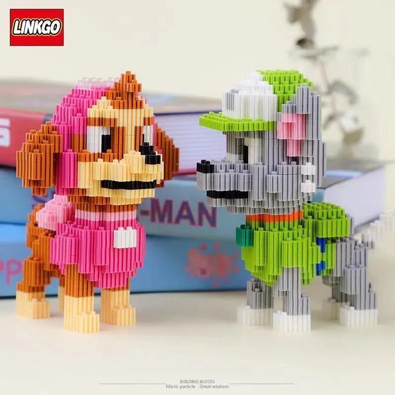 Bộ Đồ Chơi Lắp Ráp Mô Hình Chú Chó Mini Vui Nhộn Cho Bé