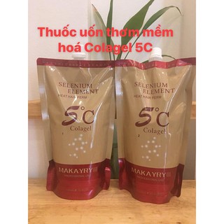 Thuốc Uốn Nóng Tóc Thơm 5C Colagen Makayry 1000ml x 2