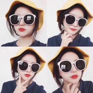 (Trợ giá) kính thời trang nữ viền trắng hot hit nhất hè chông Uv tối đa