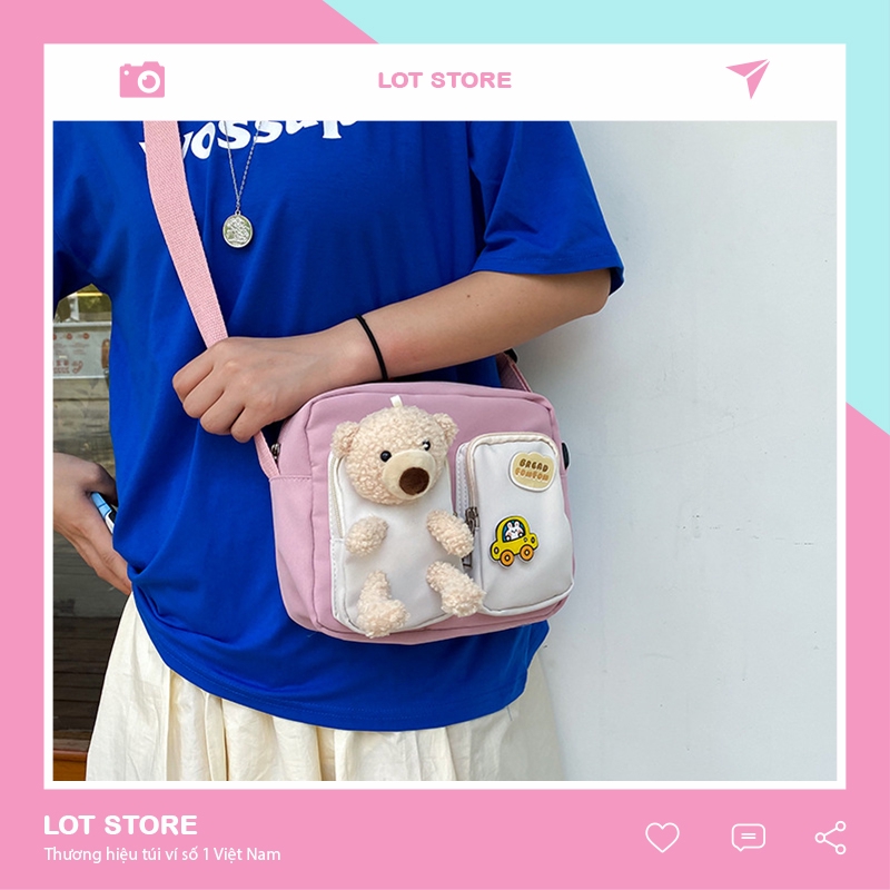 Túi vải đựng quần áo đeo vai thời trang nhỏ trơn giá rẻ LOT STORE TX625