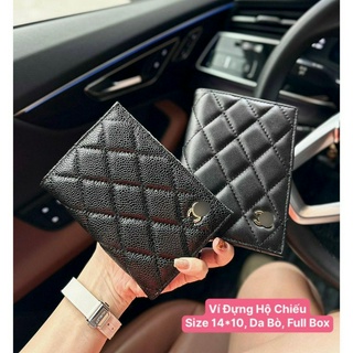 Ví Hộ Chiếu Passport Chần Ô Size 14 Da Thật Full Box Passport Holder Wallet