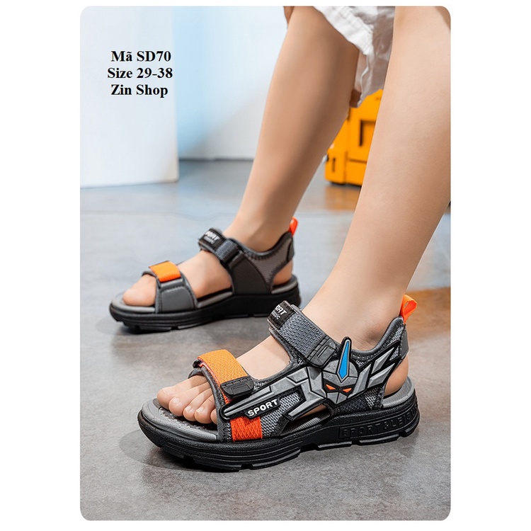 Giày Sandal Bé Trai . Sandal hàng cao cấp siêu êm Siêu Nhẹ Hình Siêu Nhân SD70