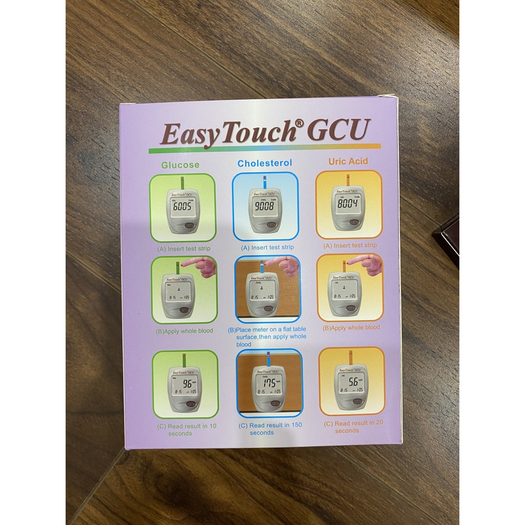 Máy đo đường huyết , mỡ máu ,gout 3 in 1 Easy Touch ET322