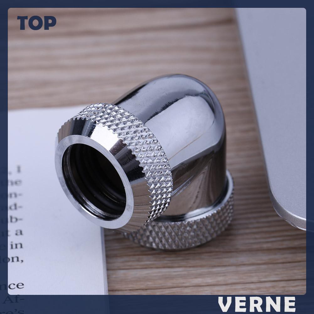 Đầu Nối Ống Nước 90 Độ 14mm Od G1 / 4 Cho Pc